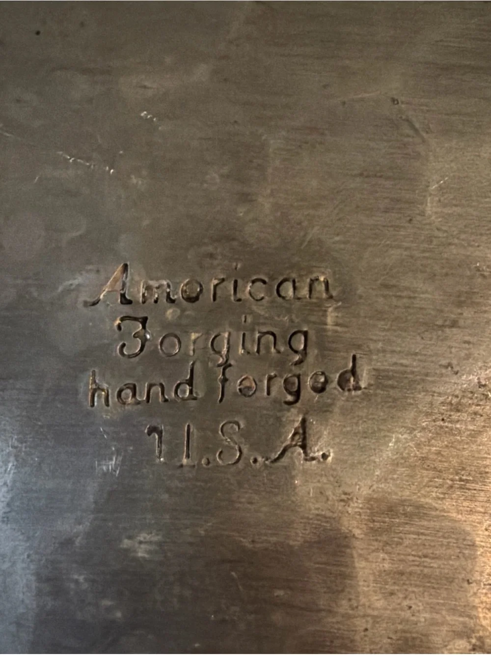 American Forging, Hand Forged in the USA, 6 inch Diameter Christmas Plate.